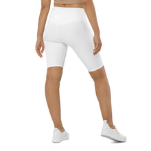 Load image into Gallery viewer, DOTG White Biker Shorts (Long Length)