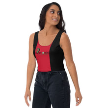 Load image into Gallery viewer, DOTG  Black/Red Crop Top