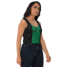 Load image into Gallery viewer, DOTG Black/Green Crop Top
