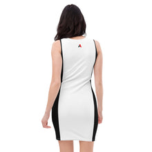Load image into Gallery viewer, DOTG White/Black Side Stripe Golfing Dress