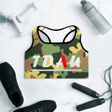 Load image into Gallery viewer, Camo Padded Sports Bra