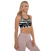 Load image into Gallery viewer, Zebra Print Padded Sports Bra