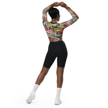 Load image into Gallery viewer, Graffiti long-sleeve crop top