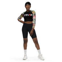 Load image into Gallery viewer, Graffiti long-sleeve crop top