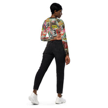 Load image into Gallery viewer, Graffiti long-sleeve crop top