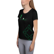 Load image into Gallery viewer, DOTG Diamond Sleeve Black Athletic T-shirt