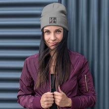 Load image into Gallery viewer, Squared Black Logo Embroidered Beanie
