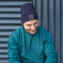 Load image into Gallery viewer, Squared White Logo Embroidered Beanie