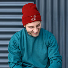 Load image into Gallery viewer, Squared White Logo Embroidered Beanie