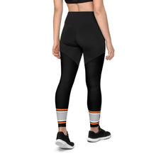 Load image into Gallery viewer, Orange Outline Sports Leggings