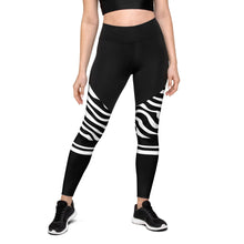Load image into Gallery viewer, Zebra Sports Leggings