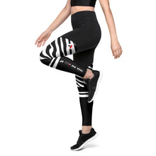 Load image into Gallery viewer, Zebra Sports Leggings