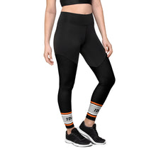 Load image into Gallery viewer, Orange Outline Sports Leggings