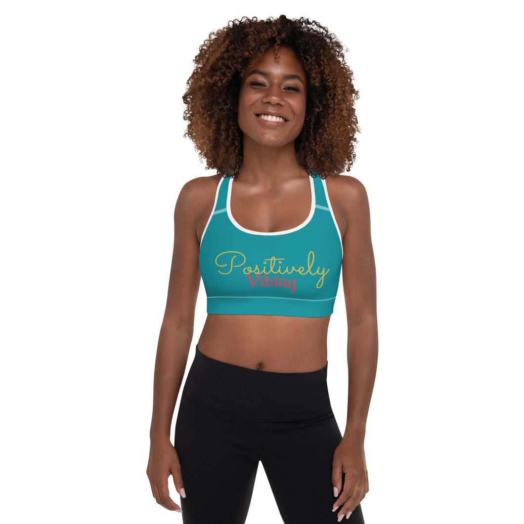 Positively VIbing Padded Sports Bra