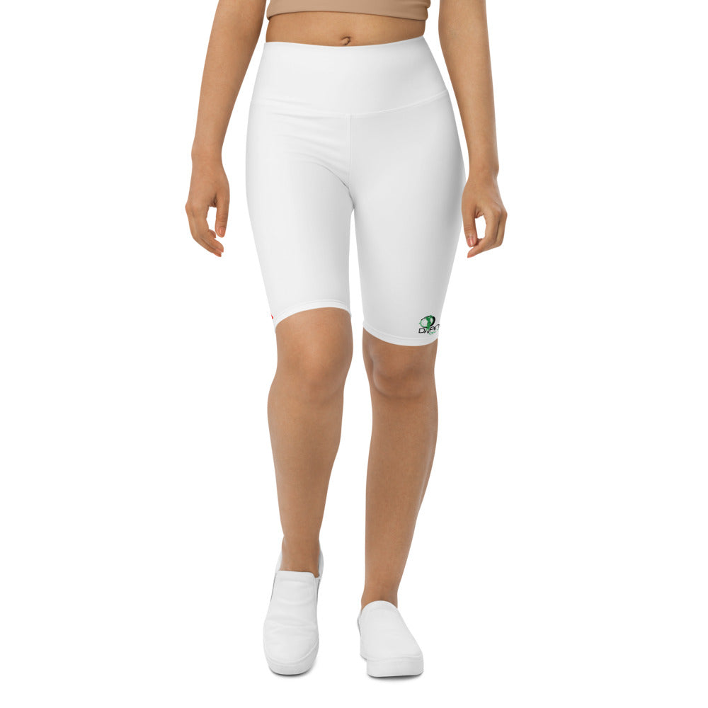 DOTG White Biker Shorts (Long Length)