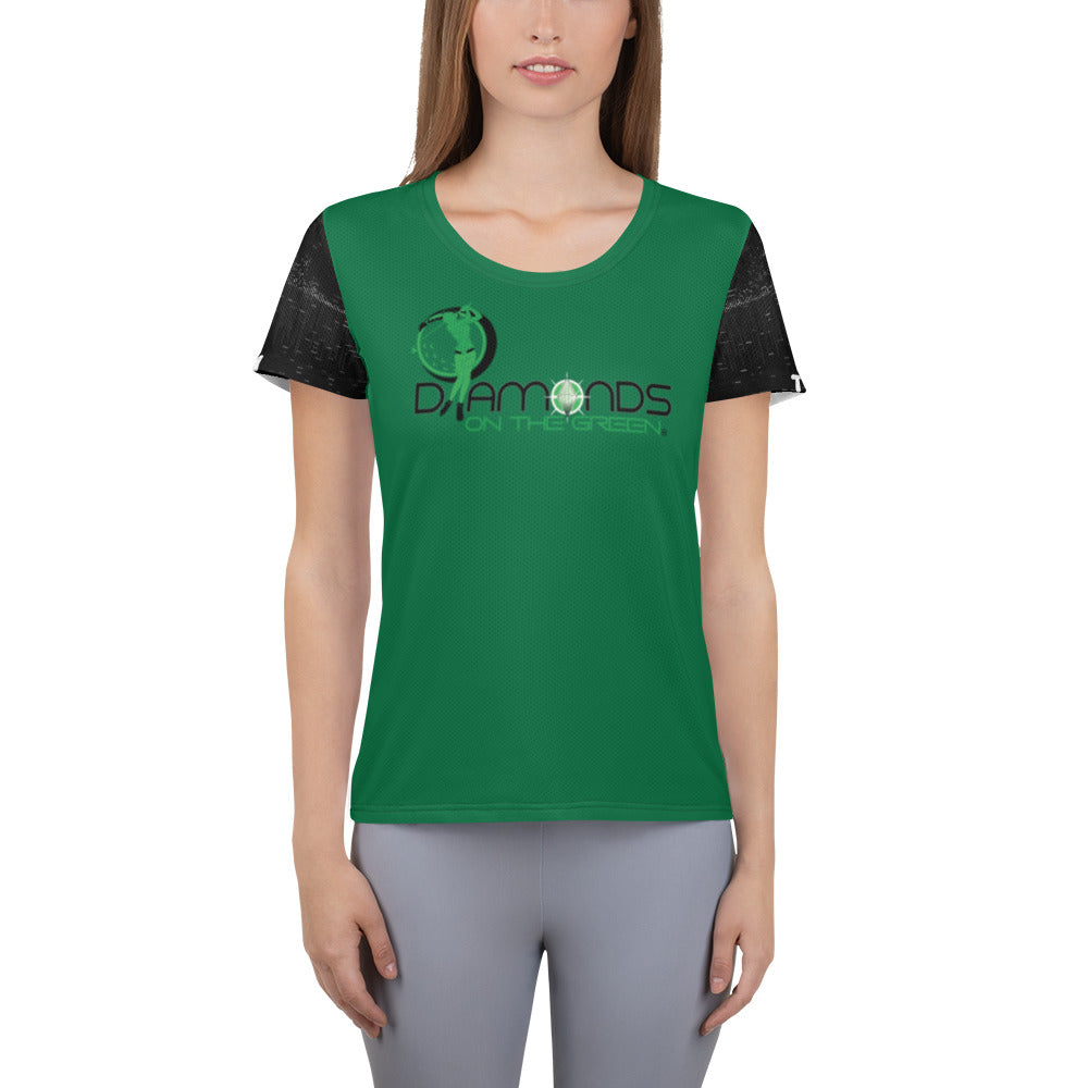 DOTG Jewel Green Diamond Athletic T-shirt