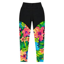 Load image into Gallery viewer, Floral Color Blast Sports Leggings
