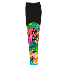 Load image into Gallery viewer, Floral Color Blast Sports Leggings
