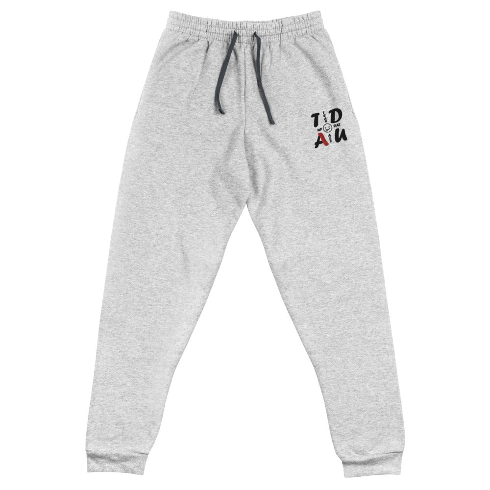 Embroidered Squared Logo Unisex Joggers
