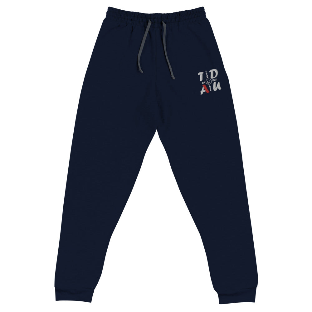 Embroidered Squared Logo Unisex Joggers