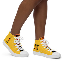 Load image into Gallery viewer, Women’s Exploding Yellow High Tops
